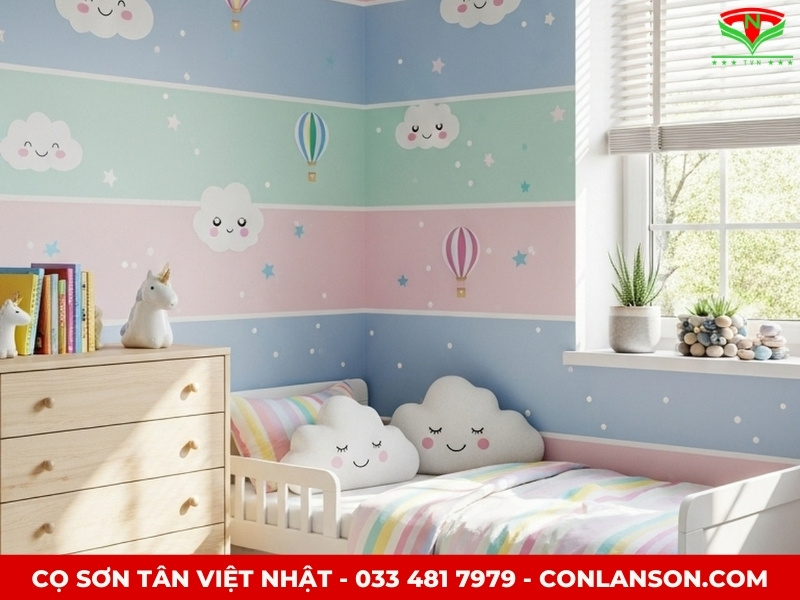 Dán tường phòng ngủ hay sơn tường?