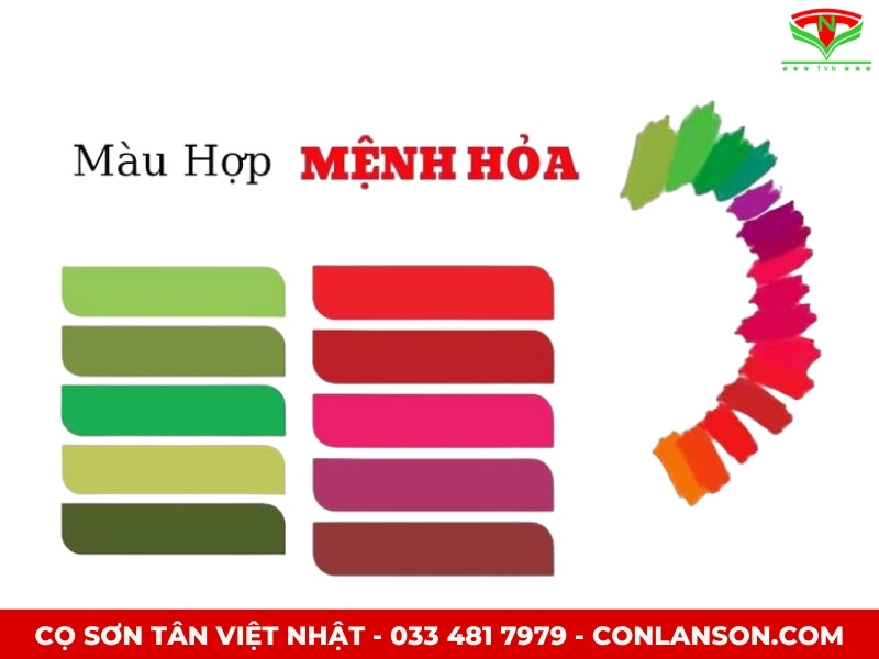 Màu hợp mệnh hỏa