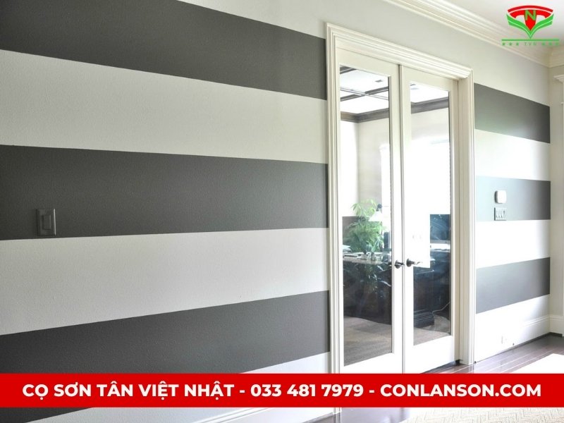 sơn tường kẻ sọc sơn tường kẻ sọc