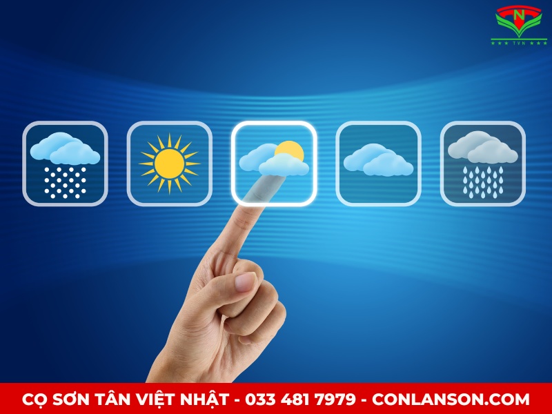 Ảnh hưởng của thời tiết khi sơn nhà