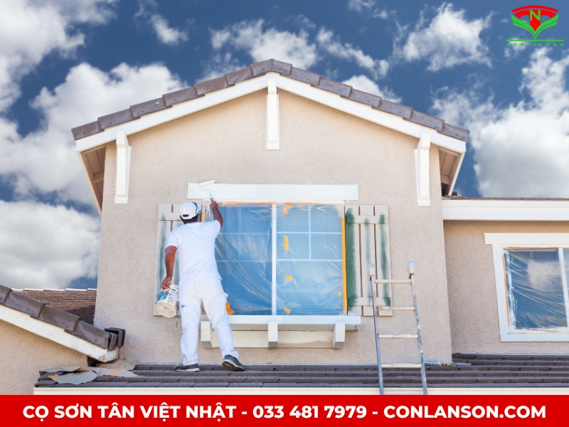 Sơn nhà thời tiết hanh khô
