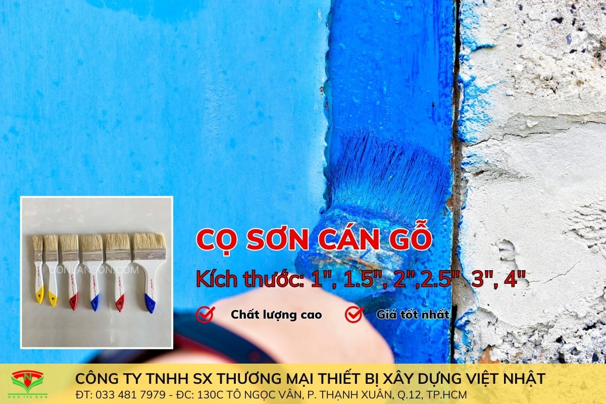 Cọ sơn cán gỗ Tân Việt Nhật