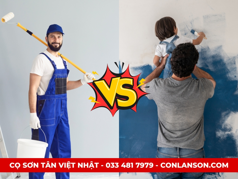 Tự sơn nhà hay thuê thợ sơn chuyên nghiệp